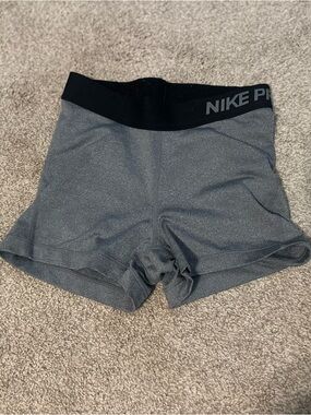 Nike Gray Dri-FIT Athletic Compression Shorts